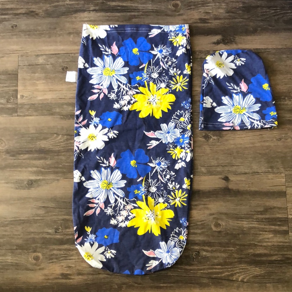 Infant Blue Sleep Sack and Hat